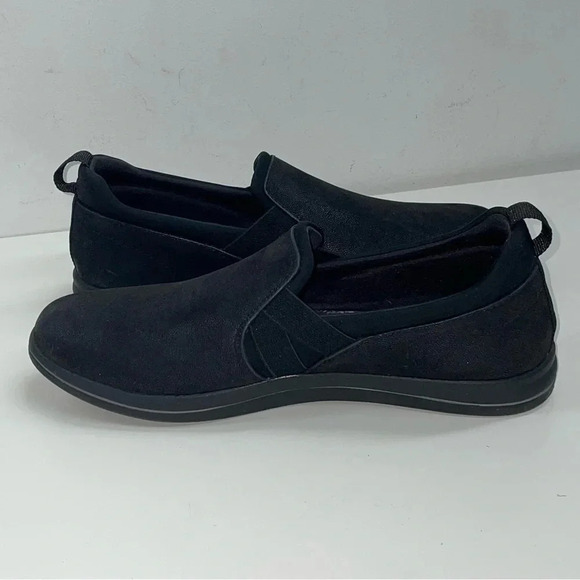 Clarks Breeze Bali Black Faux Suede Slip On Shoes Women's Size 7.5 - Picture 5 of 10